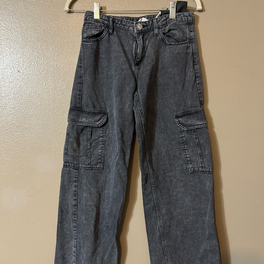 H&M Kids Black Cargo Jeans